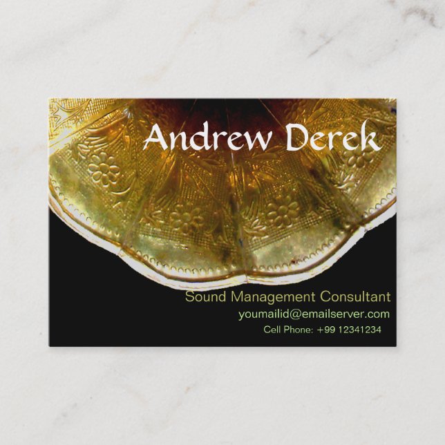 Visitkort - ljud och musik (Framsida)