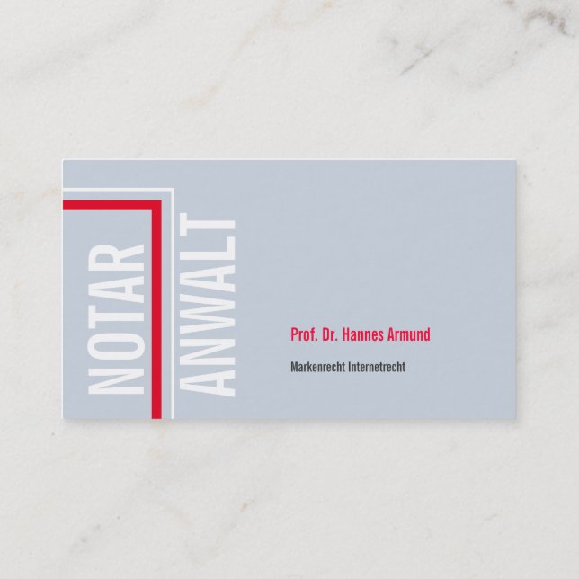 Visitkort Lyxig Business Card (Baksida)