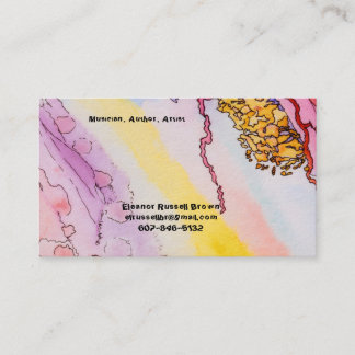 Visitkort med abstrakt design