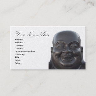Visitkort med huvudet av Buddha