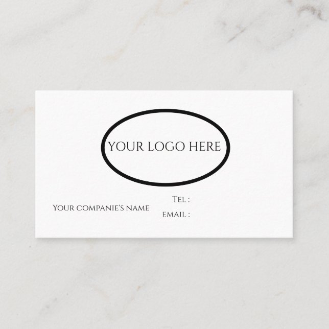 Visitkort minimalistisk professionell elegant (Framsida)