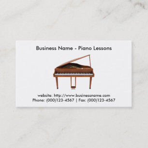 Visitkort: Piano Lessons Visitkort