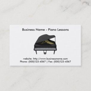 Visitkort: Piano Lessons Visitkort