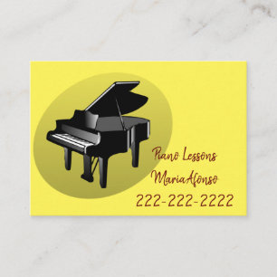 Visitkort, pianolektioner Visitkort