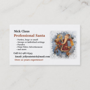 Visitkort: Professionell Santa Visitkort