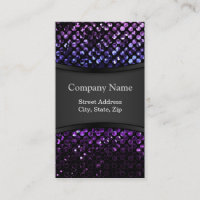 Visitkort purpurfärgade Crystal Bling Strass