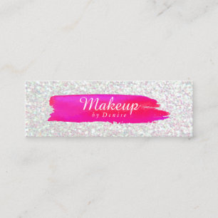 Visitkort - regnbågsskimrande Makeuppenseldrag