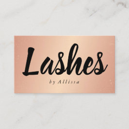 Visitkort - rosa guld för konfettisnärtar