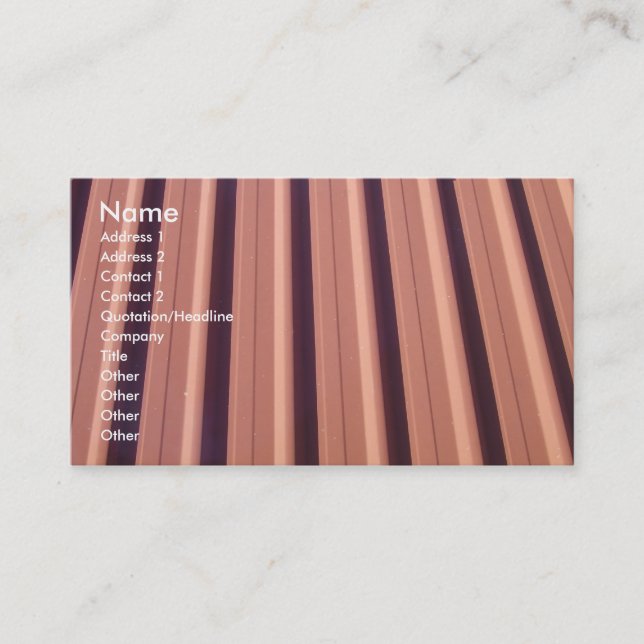 Visitkort som taklägger ........... (Framsida)