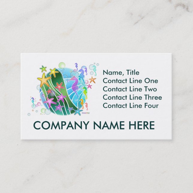 Visitkort - under havspopkonsten (Framsida)