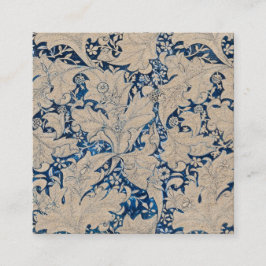 VISITKORT: WILLIAM MORRIS : WALLFLOWER FYRKANTIGT VISITKORT