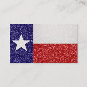 Visitkortar för anpassade för glitterTexas flagg Visitkort