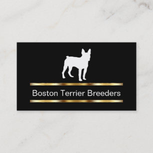 Visitkortar för avelsdjur för Boston Terrierhund Visitkort