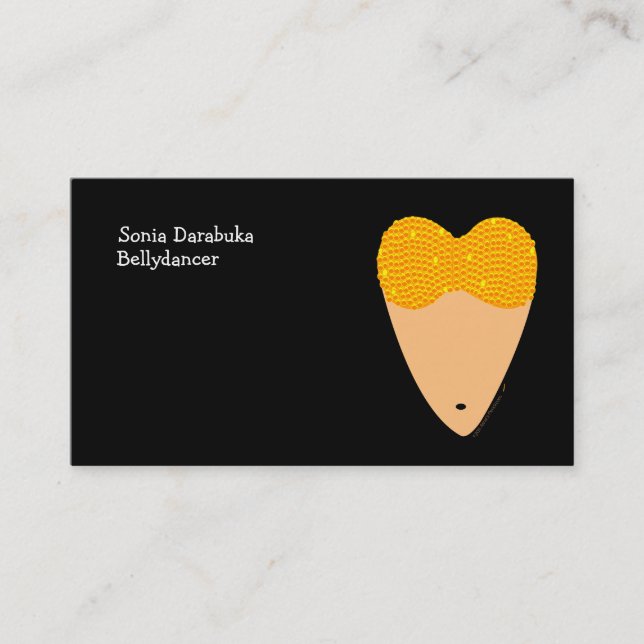 Visitkortar för Bellydancing Torsomagdans Visitkort (Framsida)