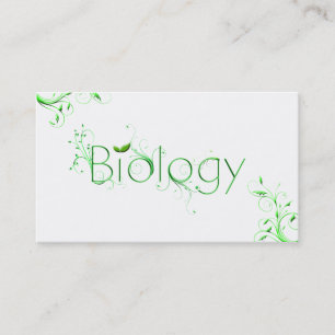 Visitkortar för biologilövtypografi visitkort