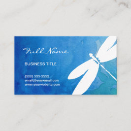 Visitkortar för blått- och gröntvattenfärgslända visitkort