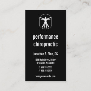 Visitkortar för Chiropracticlogotyplodrät Visitkort