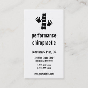 Visitkortar för Chiropracticlogotyplodrät Visitkort