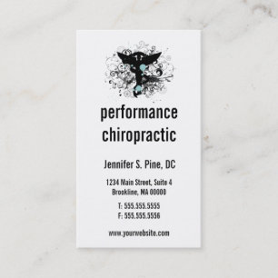 Visitkortar för Chiropracticlogotyplodrät Visitkort