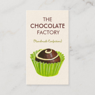 Visitkortar för chokladtryffelillustration visitkort