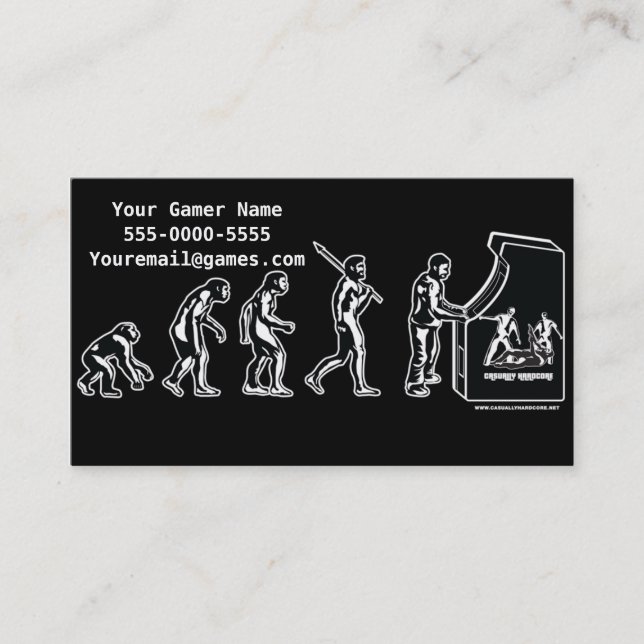 Visitkortar för dobbelevolutionGamer Visitkort (Framsida)
