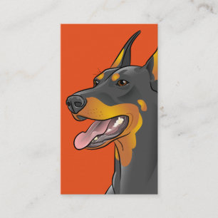 Visitkortar för Dobermanhund avelnanpassade Visitkort