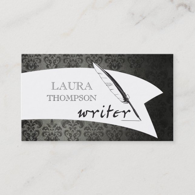 Visitkortar för författare för visitkort (Framsida)