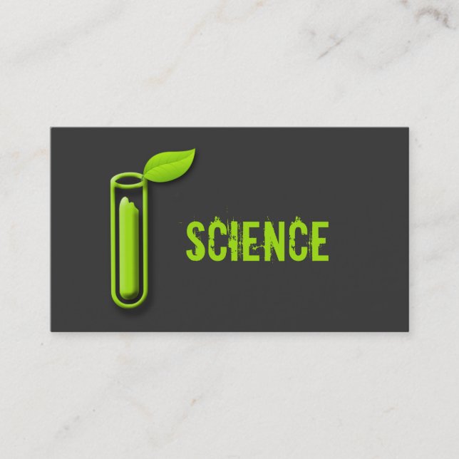 Visitkortar för forskare för provrörlövcoola visitkort (Framsida)