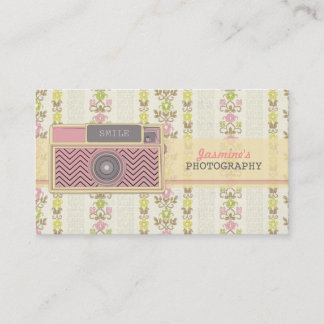 Visitkortar för fotografi för vintagesparrekamera visitkort