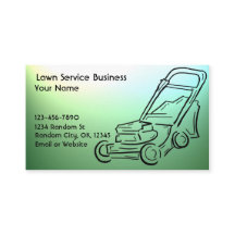 Visitkortar för gräsmattaomsorganpassade