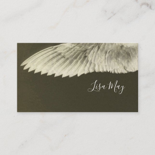 Visitkortar för Grunge för änglarvingarSepia Visitkort (Framsida)