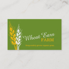 Visitkortar för gult för grönt för lantgård för visitkort