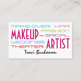 Visitkortar för höftMakeupkonstnär Visitkort