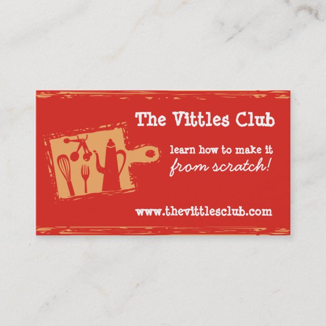 visitkortar för kock för visitkort (Framsida)