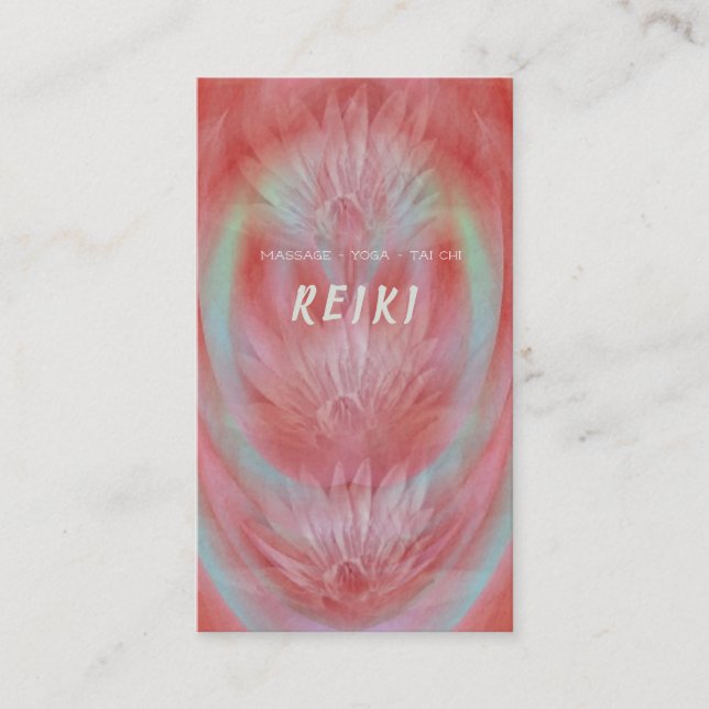 Visitkortar för konster för Chi för massageYoga Visitkort (Framsida)