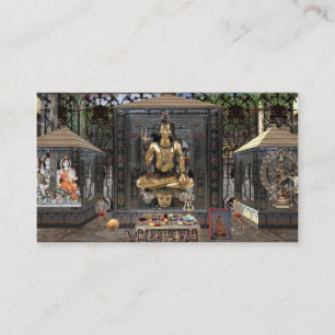 Visitkortar för Lord Shiva Hinduisk Tempel, 100 Visitkort