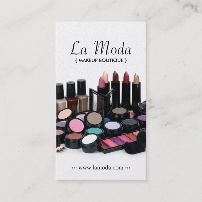 Visitkortar för Makeupkonstnär Tidsbeställning Kort (Framsida)