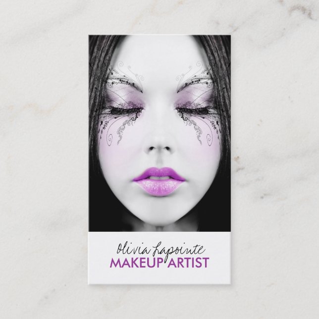 Visitkortar för Makeupkonstnär Visitkort (Framsida)