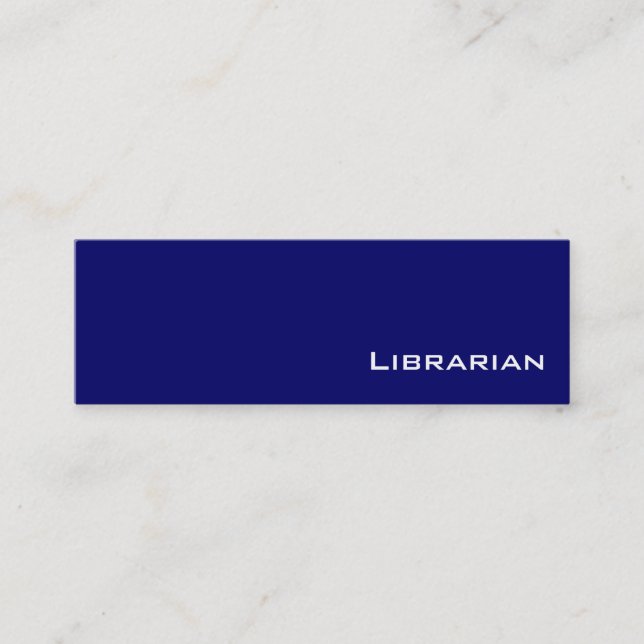 Visitkortar för marinvitbibliotekarie mini visitkort (Framsida)