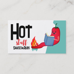 visitkortar för mat för chilepepparläsning smar visitkort