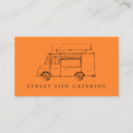 Visitkortar för matlastbilorange visitkort