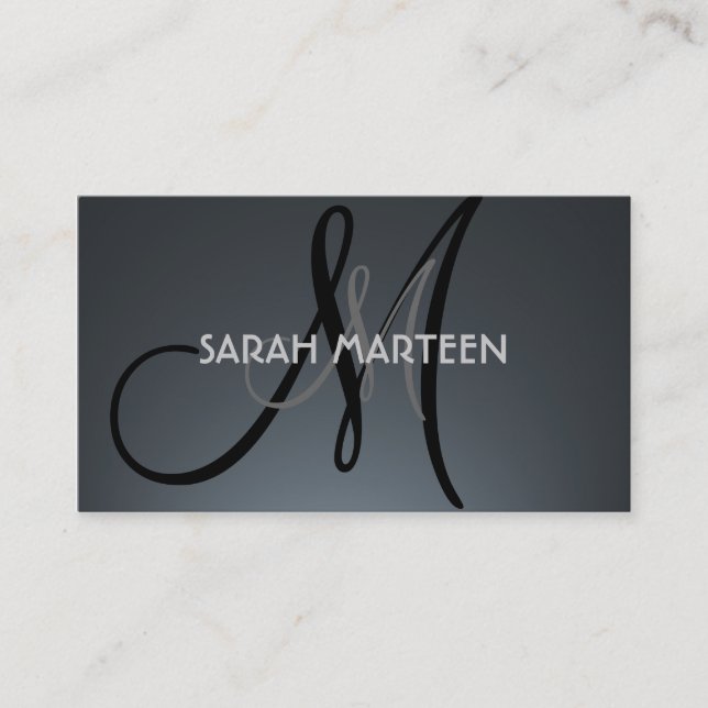 Visitkortar för monogram för visitkort (Framsida)