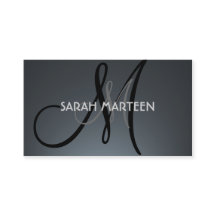Visitkortar för monogram för