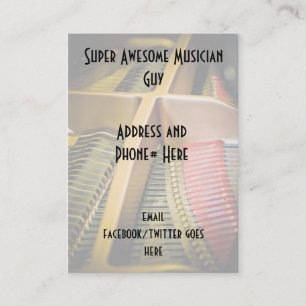 Visitkortar för musiker visitkort