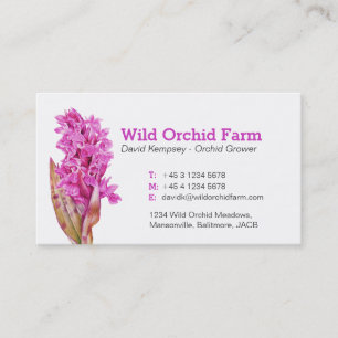 Visitkortar för Orchidbonde-/blommaodlare Visitkort