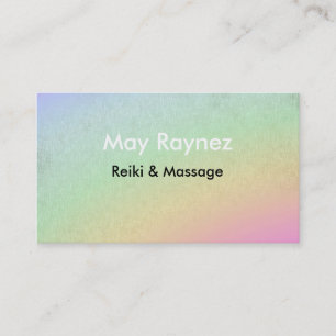 Visitkortar för regnbågeLightWorker Reiki andlig Visitkort