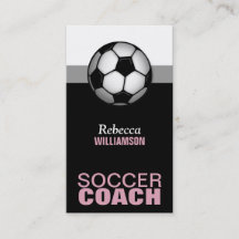 Visitkortar för rosa- & svartfotbolllagledare