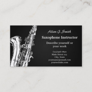 Visitkortar för saxofonister visitkort