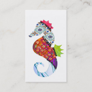 Visitkortar för SeahorsePatchworkhusdjur Visitkort