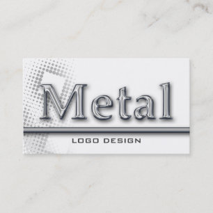 Visitkortar för svetsning för METALLLOGOTYPDESIG Visitkort